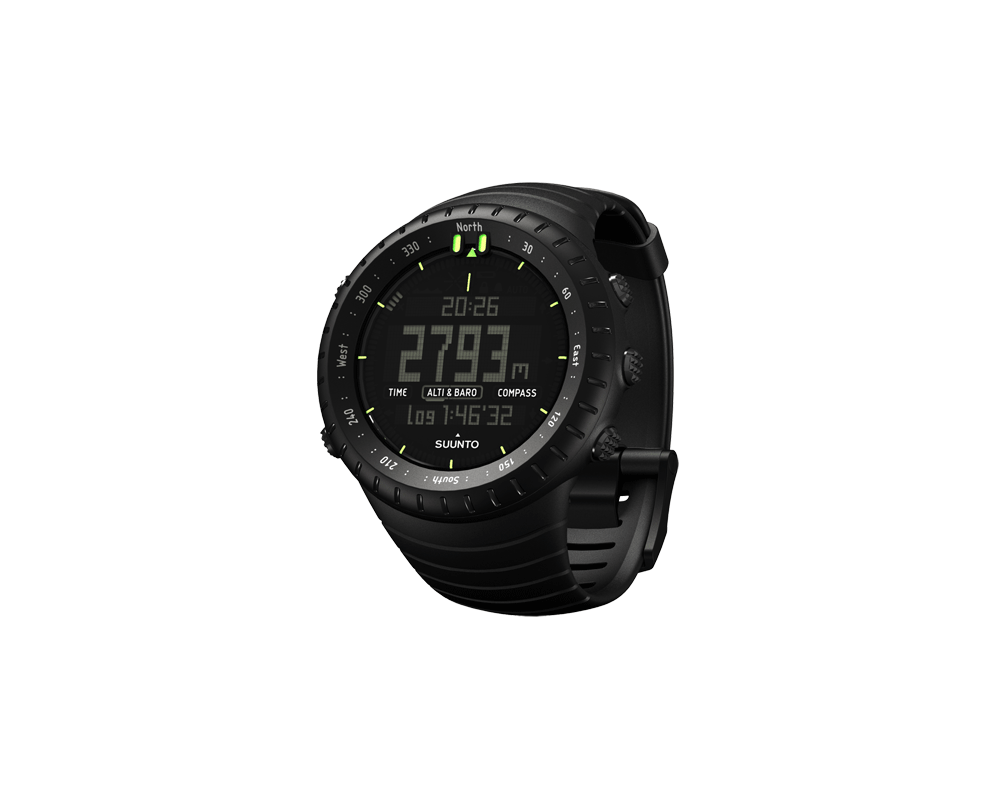 suunto core all black backlight