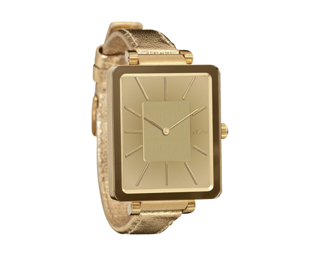 Nixon gold square watch hotsell