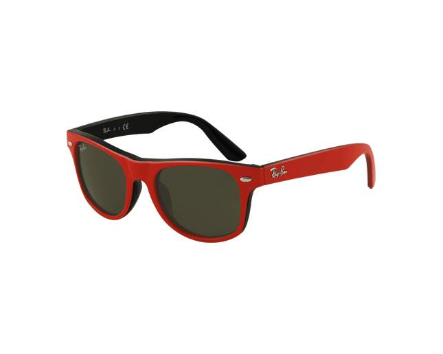 ray ban red black