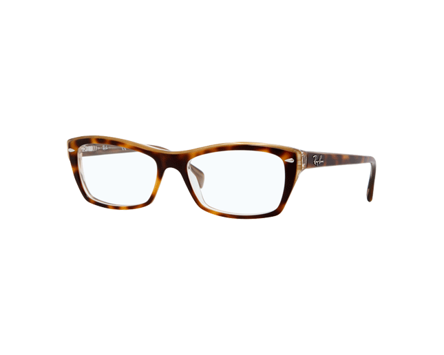 Ray-Ban RX5255 Top Havana On Transparent Beige - RX5255 5075 o - Eyeglasses  - IceOptic