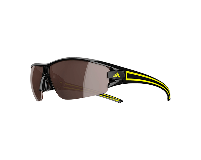 Adidas Evil Eye Halfrim S Black/Yellow LST Polarized Silver - A403 00-6108  ICE - Sunglasses - IceOptic