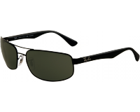 Ray-Ban RB3445 Black Crystal Green Polarized - 002/58 - Sunglasses -