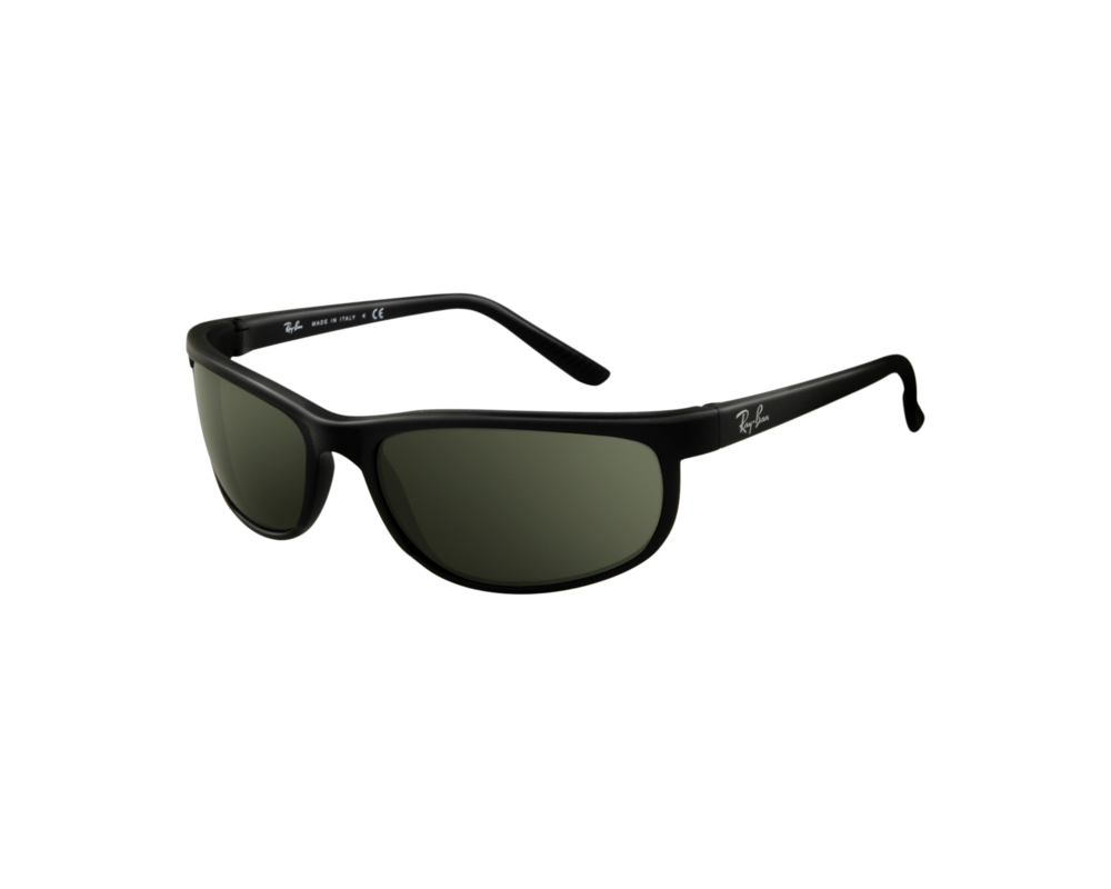 Ray Ban Predator 2 Black Matte Black Crystal Green W1847 Sunglasses Iceoptic