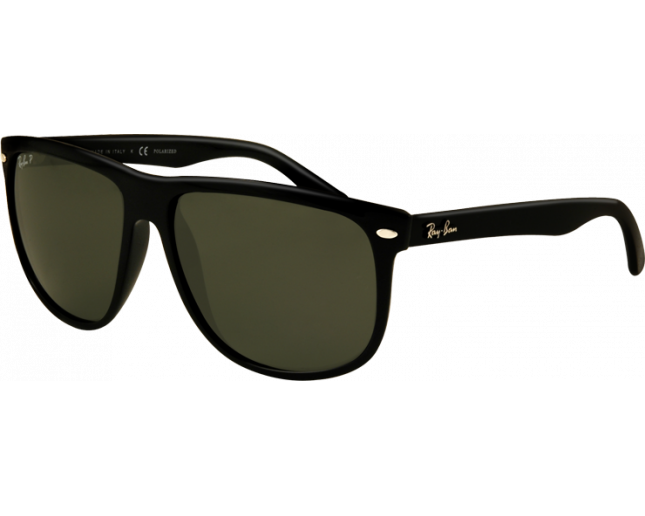 Ray-Ban Hightstreet Black Crystal Green Polarized - RB4147 601/58 -  Sunglasses - IceOptic