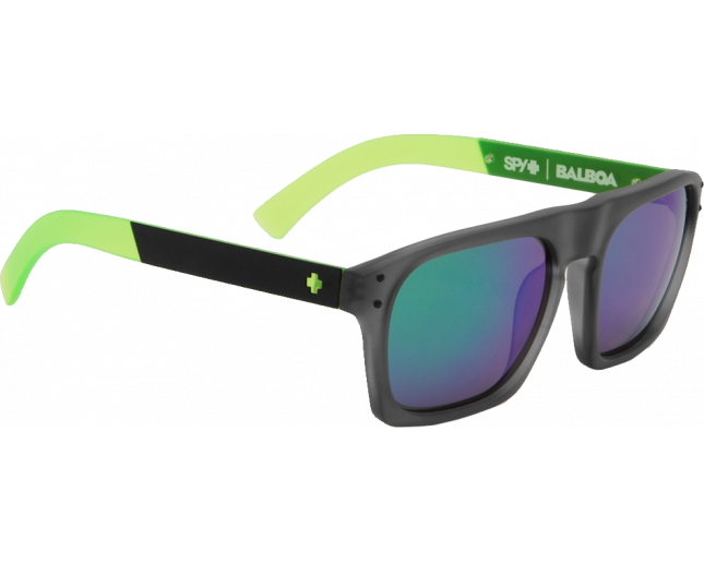 Spy Balboa AG Limelight Grey With Green Spectra - 673175131811 - Sunglasses  - IceOptic
