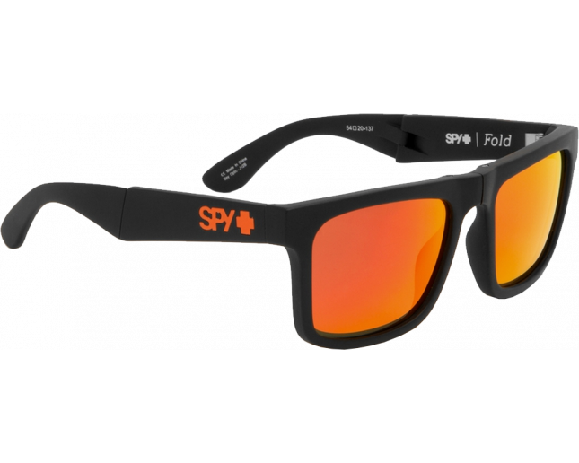 Spy Fold Matte Black Bronze With Red Spectra 673174374083 Sunglasses IceOptic