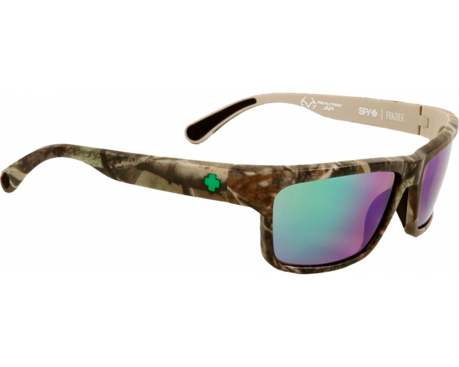 Spy Frazier Spy Real Tree Happy Bronze Polar With Green Spectra 673176986861 Sunglasses IceOptic