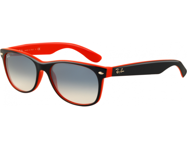 blue and orange ray bans