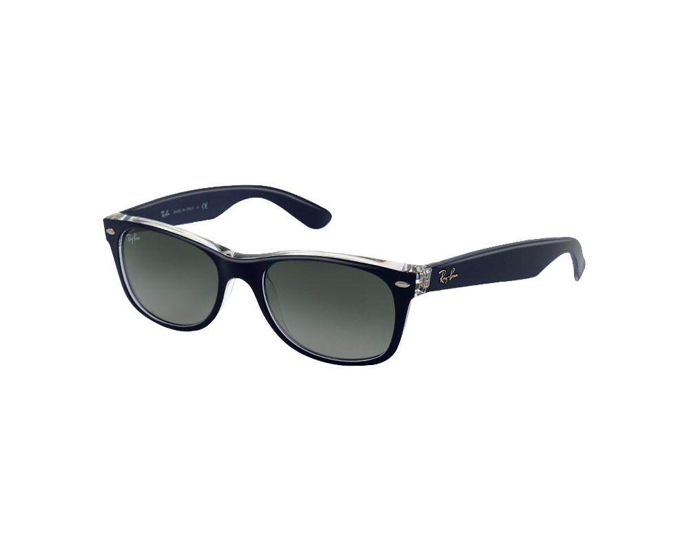 Ray Ban New Wayfarer Top Matte Blue On Transparent Grey Gradient Rb2132 6053 71 Sunglasses Iceoptic Ray Ban New Wayfarer Top Matte Blue On Transparent Grey Gradient Rb2132 6053 71 Sunglasses Iceoptic