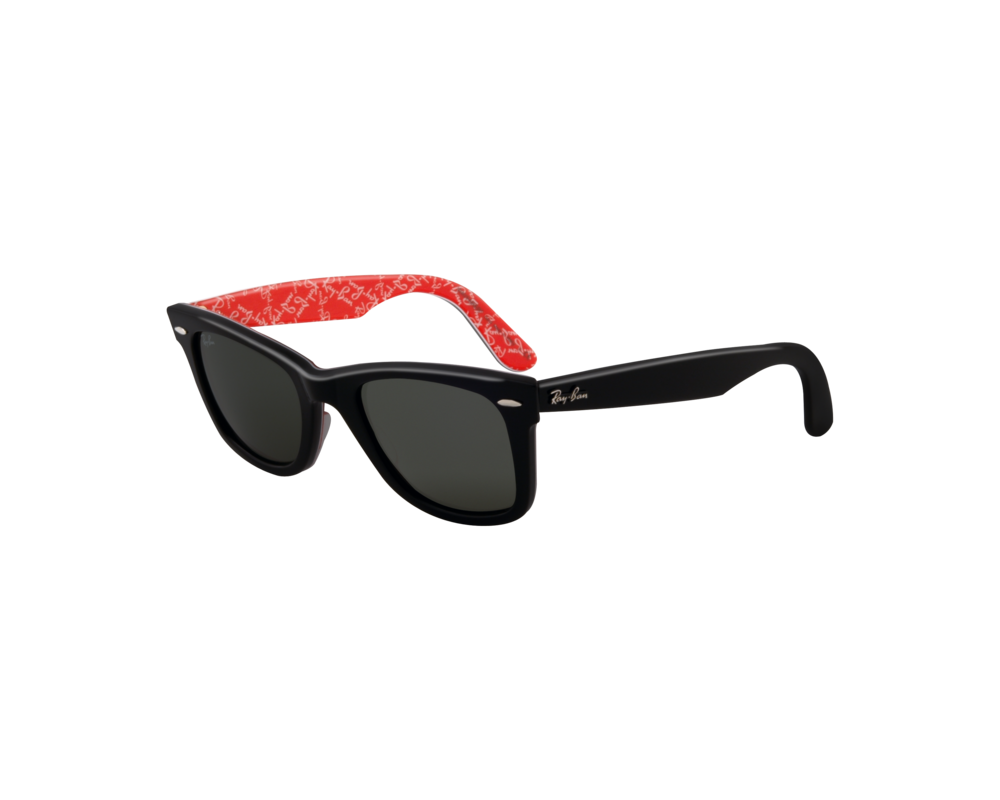 ray ban glasses red and black