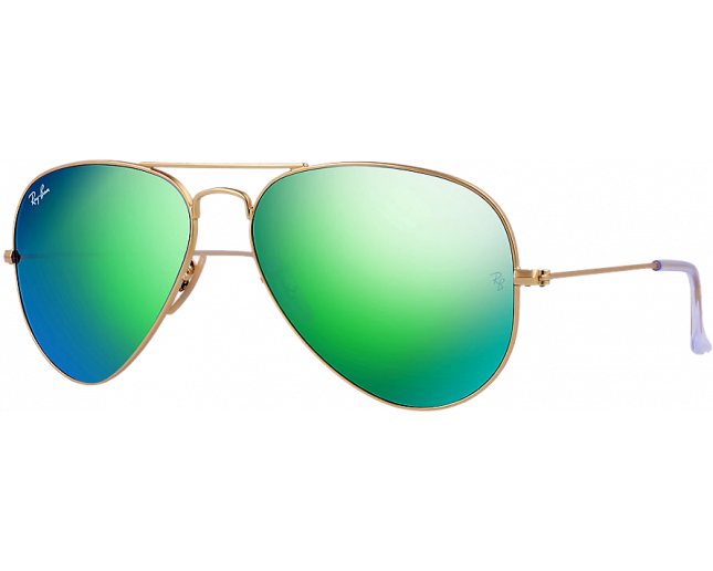 Ray-Ban RB3025 Aviator Classic 58 Green & Gold Polarized