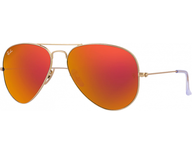 ray ban orange mirror aviator