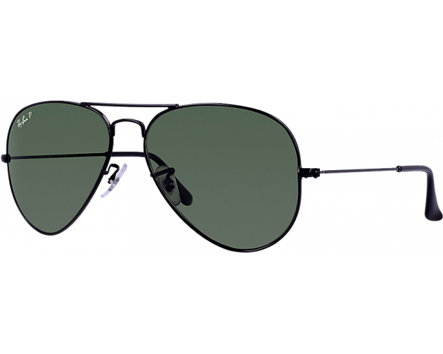 ray ban aviators green polarized