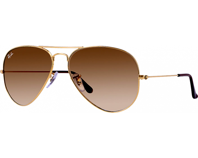 Anslået Vært for Rullesten Ray-Ban Aviator Classic Gold Polarized Brown Gradient - RB3025 001/M2 ICE -  Sunglasses - IceOptic