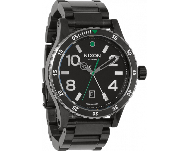 Nixon The Diplomat SS Black/Silver/Green - A277 1421 - Multisports Watches  and Outdoor GPS - IceOptic
