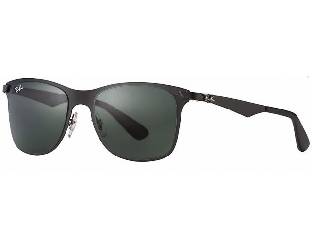 ray ban matte black wayfarer sunglasses