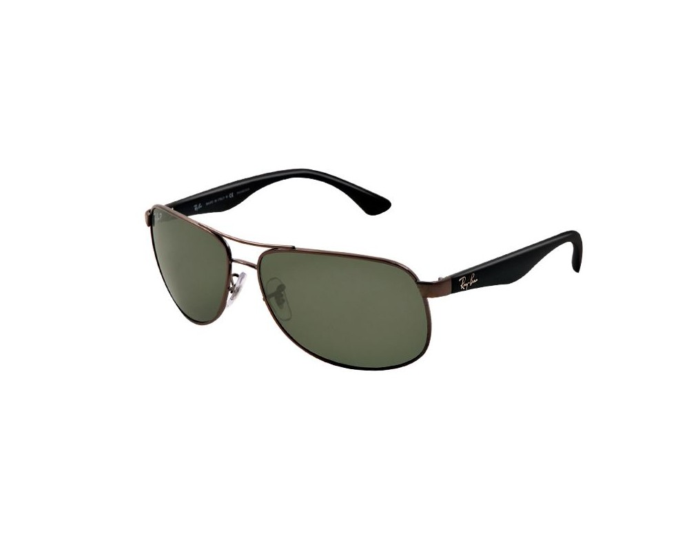 Ray Ban Gunmetal Green Polarized Rb3502 004 58 Sunglasses Iceoptic
