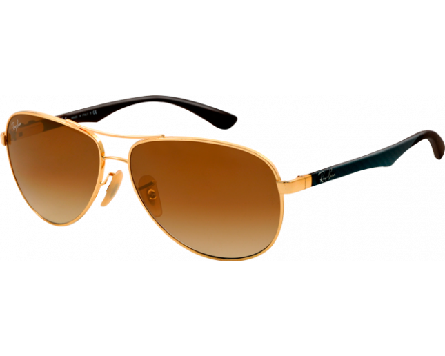 Ray-Ban Aviator Tech Carbon Fibre Arista Crystal Brown Gradient - RB8313  001/51 - Sunglasses - IceOptic