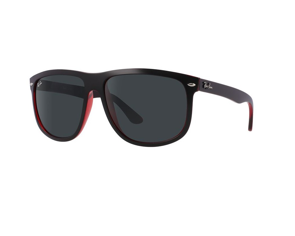 red and black ray bans