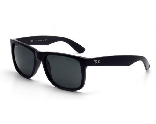 ray ban justin shiny black