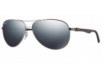 ray ban rb8307 tech sunglasses gunmetal frame crystal grey gradi