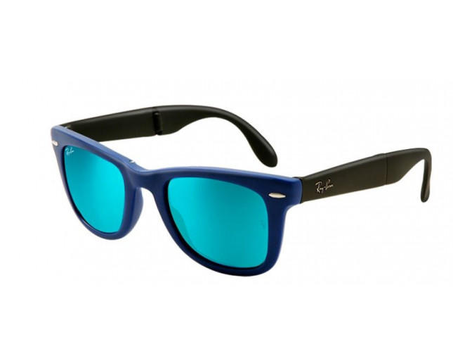 ray ban blue mirrored sunglasses