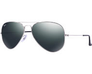 Ray-Ban Aviator Silver Crystal Grey Mirror