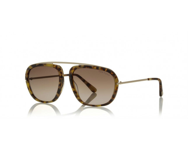 Tom Ford Johnson Light Tortoise Mat Brown Gradient Lens - TF0453 53F ...