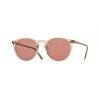 Oliver Peoples O'Malley NYC Translucent Amber Crystal Photochromic Purple