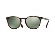 Oliver Peoples Finley Esq. Sun Matte Sable Tortoise Green Mirror Gold Polarized