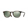 Oliver Peoples Finley Esq. Sun Matte Sable Tortoise Green Mirror Gold Polarized