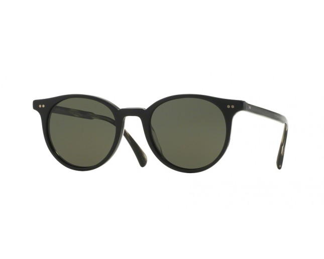 Oliver Peoples Delaray Sun Semi Matte Black Crystal G15 Polar