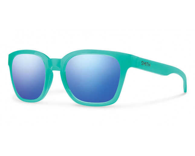 Smith Founder Slim Aqua Blue Flash Mirror 230592 WK2 L9 ICE Sunglasses IceOptic