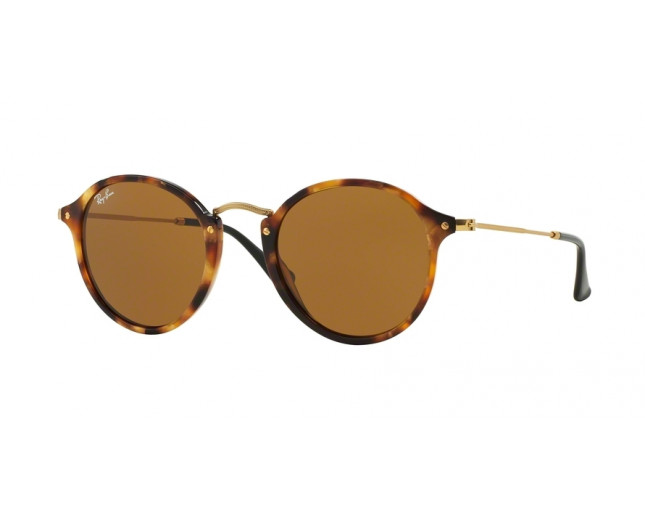 Ray-Ban Round Fleck Spotted Brown 
