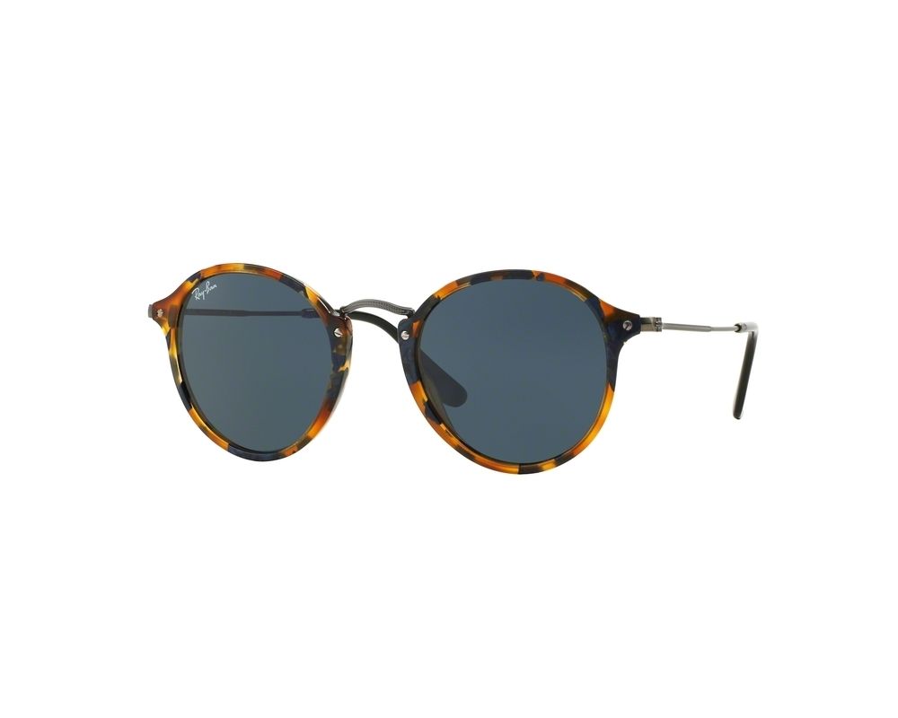 Ray-Ban Round Fleck Spotted Blue Havana 