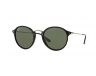 Ray Ban Round Fleck Black Green