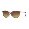 Ray-Ban RB3539 Shot Brown Metallic Plastic Light Brown Grad Brown