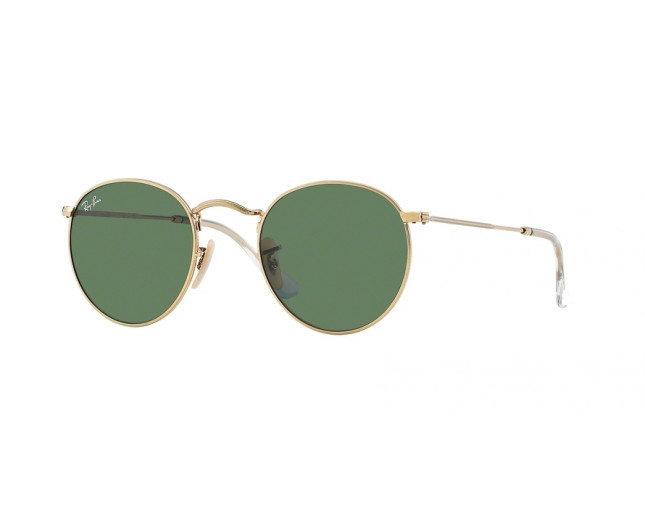 ray ban round metal green classic