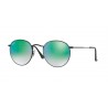 Ray-Ban Round Metal Matte Gold Brown Mirror Pink