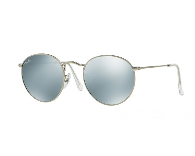 Ray-Ban Round Metal Brushed Bronze Demi Shiny Mirror Violet