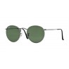 Ray-Ban Round Metal Matte Gunmetal Crystal Green 