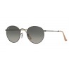 Ray-Ban Round Metal Matte Gunmetal Grey Gradient Dark Grey 