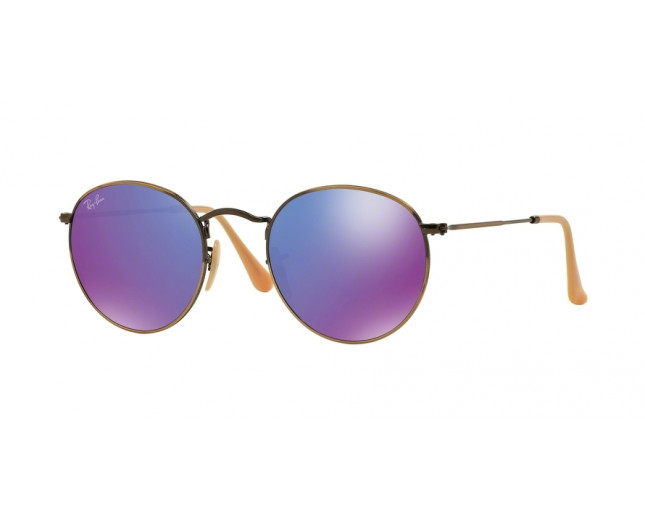 Ray-Ban Round Metal Flash Lenses 