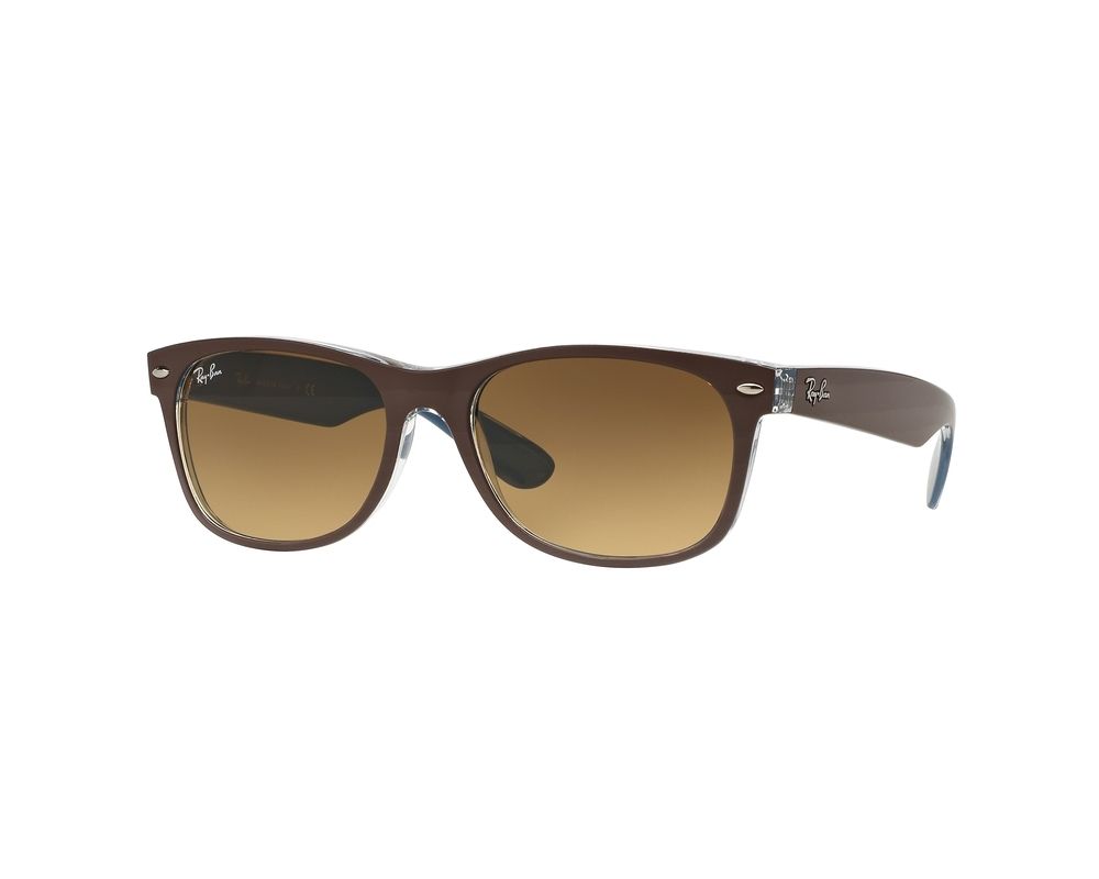 Ray Ban New Wayfarer Top Matte Chocolate On Blue Light Brown Gradient Dark Brown Rb2132 61 85 Sunglasses Iceoptic Ray Ban New Wayfarer Top Matte Chocolate On Blue Light Brown Gradient Dark Brown Rb2132 61 85 Sunglasses Iceoptic