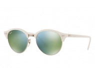 Ray-Ban RB4246 Top Wrinkled white on white-Green mirror green