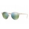 Ray-Ban RB4246 Top Wrinkled white on white-Green mirror green