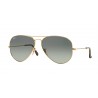 Ray-Ban Aviator Large Gold Crystal Light Grey Green