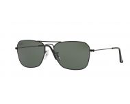 Ray-Ban Caravan Flash Lenses Gold Light Grey Gradient Dark Grey 