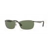 Ray Ban RB3534 Gunmetal Crystal Polarized Green