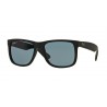 Ray-Ban Justin Black Rubber Dark Blue Polar 